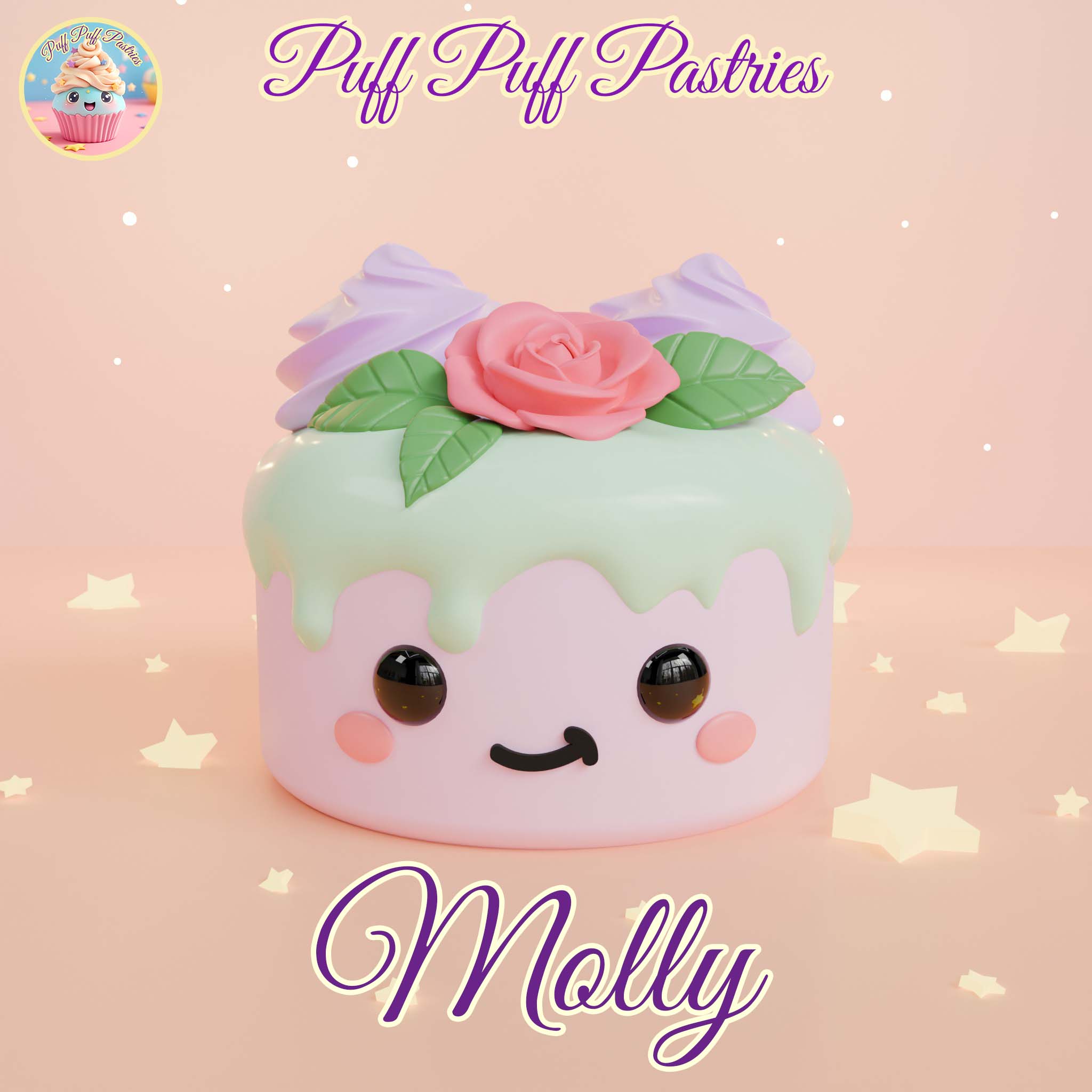 Kawaii Round cake Molly